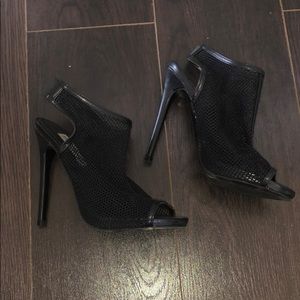 STEVE MADDEN Mezzo Open Toe Mesh Heel
